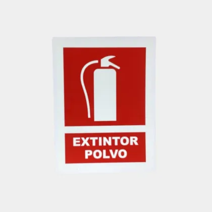 cartel extintor