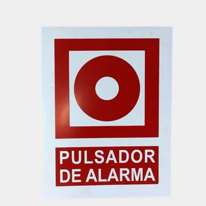 cartel pulsador