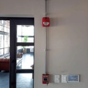 Pulsador y Sirena detección incendio